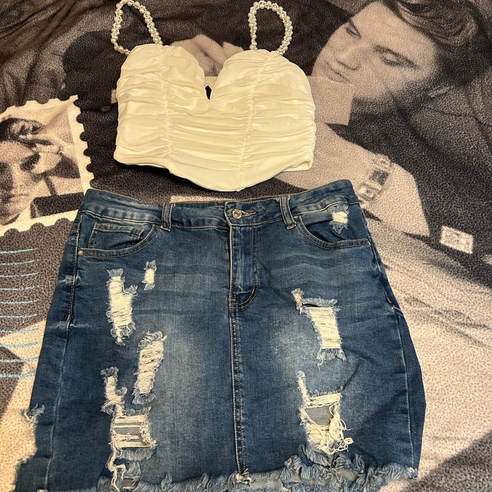 Women skirt and top